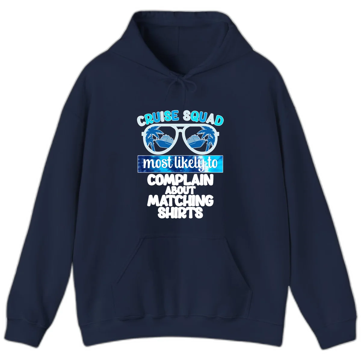 Cruise Squad Matching Shirts Hoodie in Navy