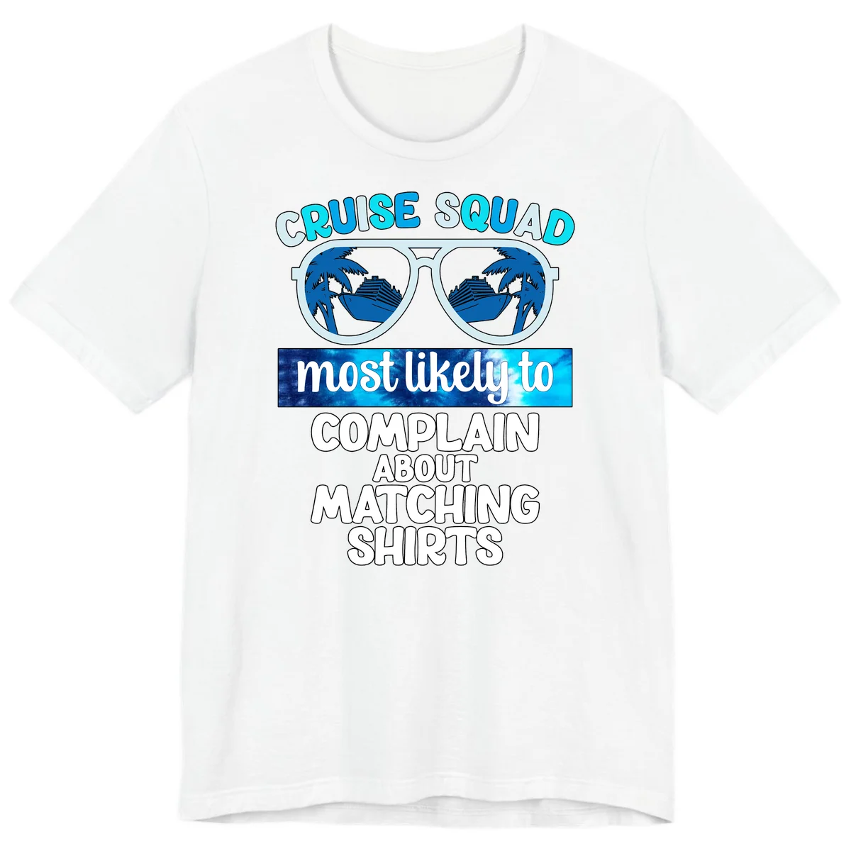Cruise Squad Matching Shirts Premium T-Shirt in White