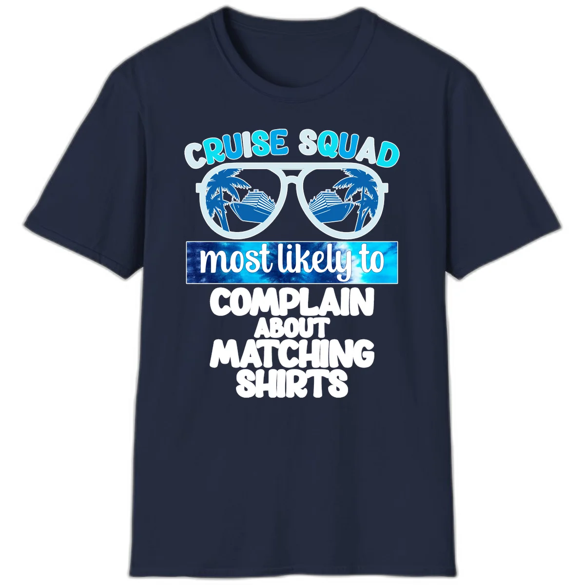 Cruise Squad Matching Shirts T-Shirt in Navy