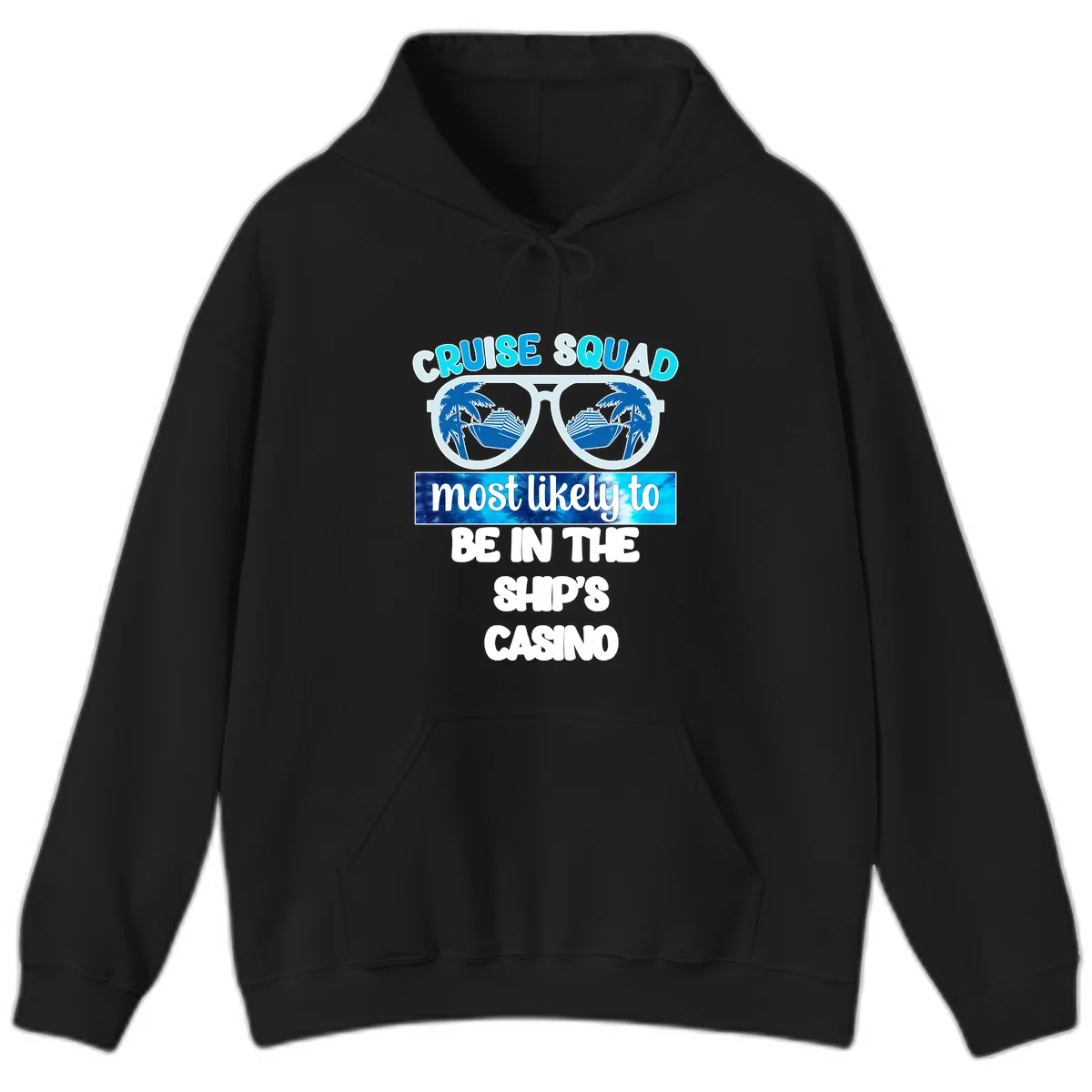 Cruise Squad Ship's Casino Hoodie in Black