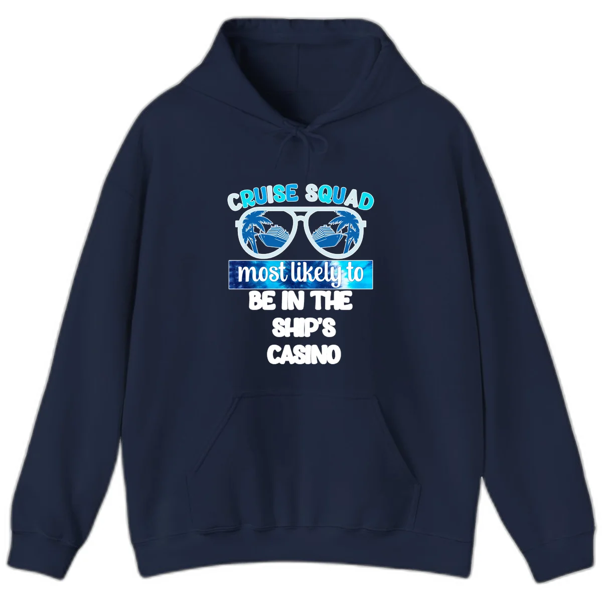 Cruise Squad Ship's Casino Hoodie in Navy