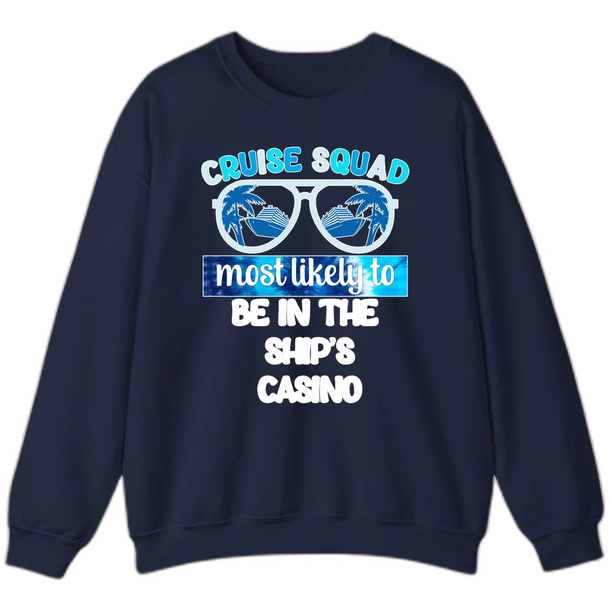Cruise Squad Ship's Casino Sweatshirt in Navy