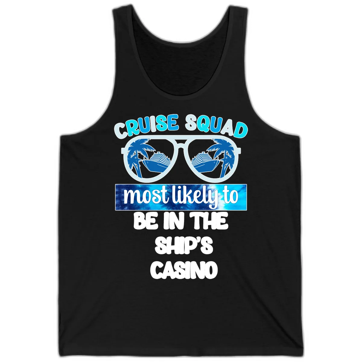 Cruise Squad Ship's Casino Tank in Black