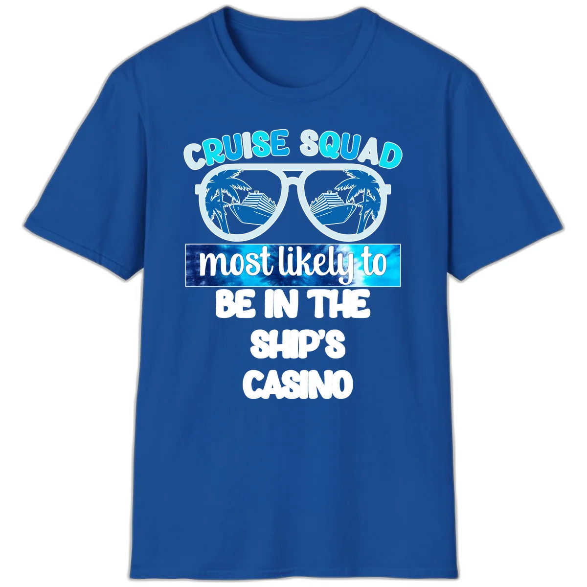 Cruise Squad Ship's Casino T-Shirt in Royal