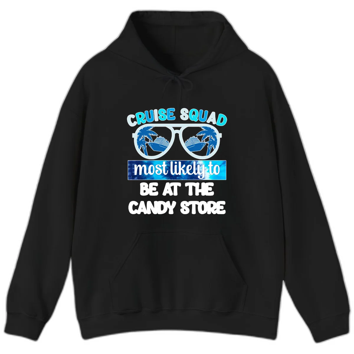 Cruise Squad Candy Store Hoodie in Black