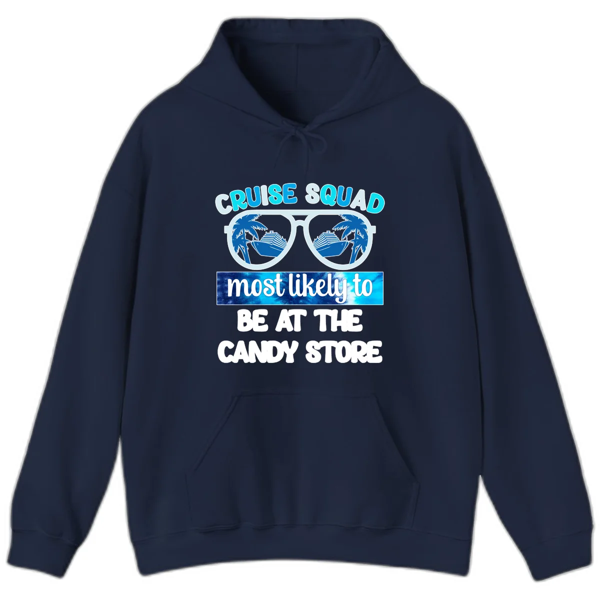 Cruise Squad Candy Store Hoodie in Navy