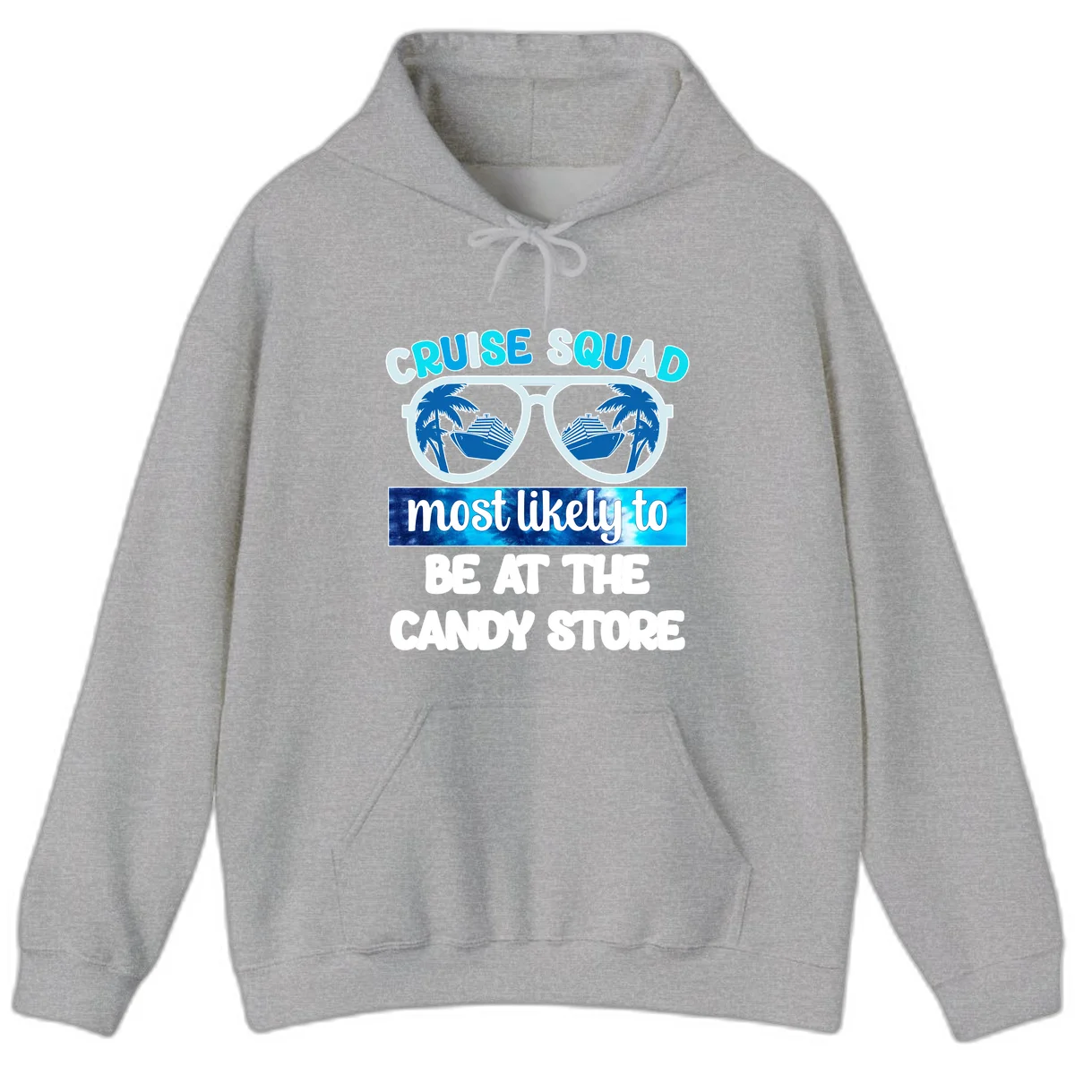 Cruise Squad Candy Store Hoodie in Sport Grey