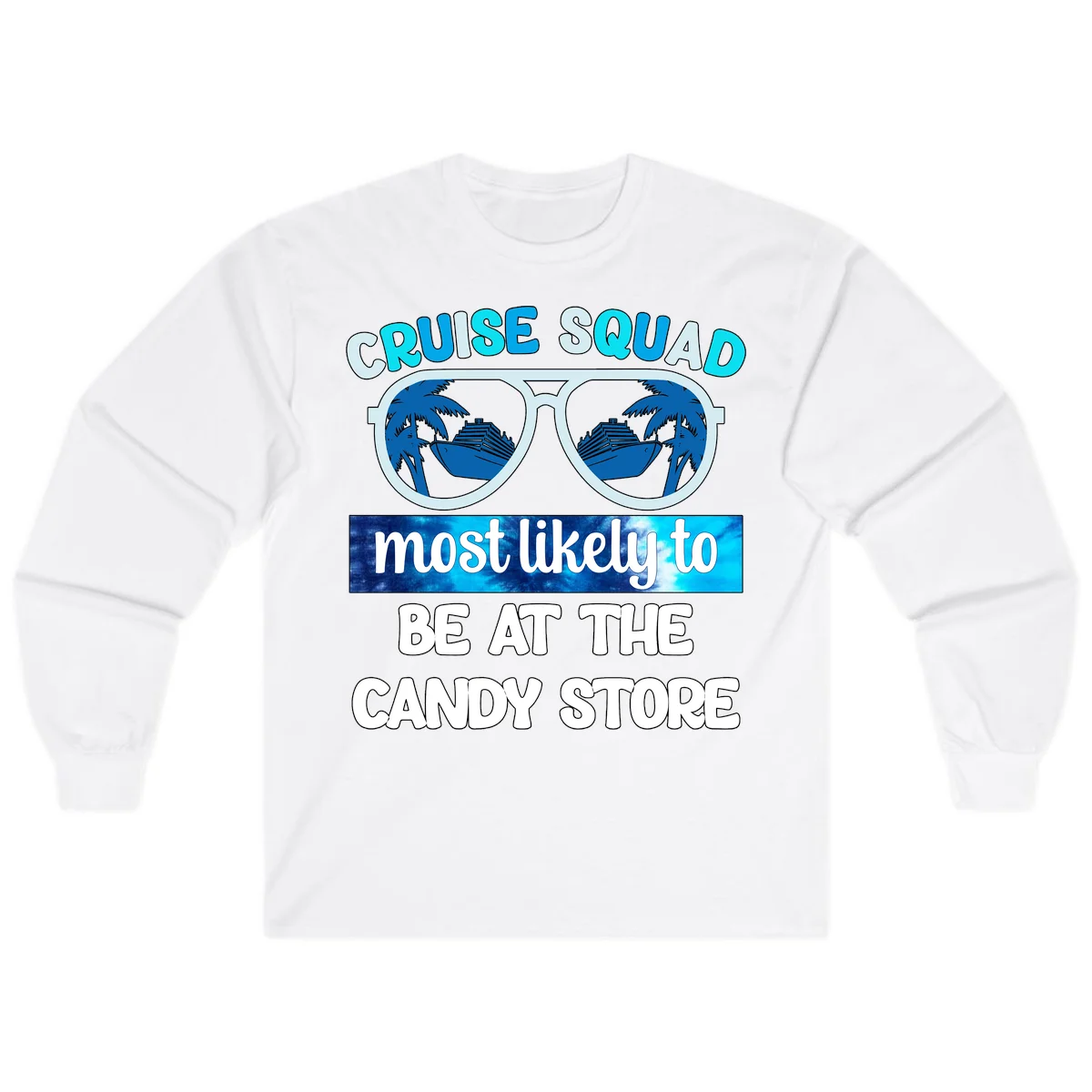 Cruise Squad Candy Store Long Sleeve in White