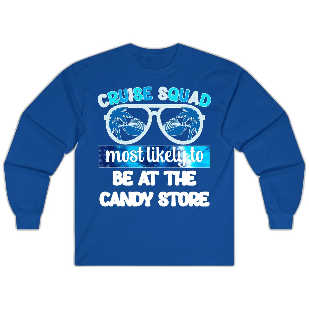 Cruise Squad Candy Store Long Sleeve in Royal