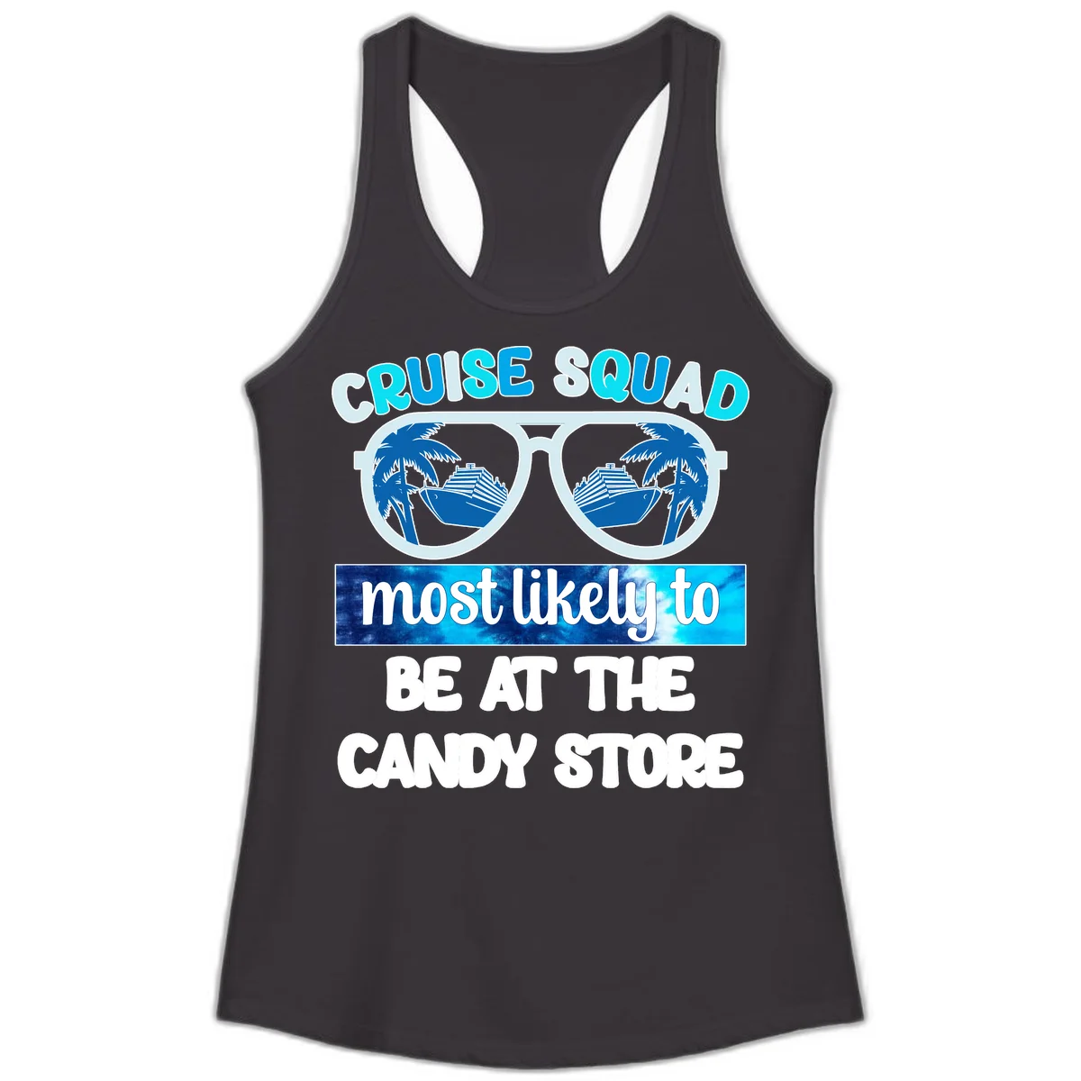 Cruise Squad Candy Store Ladies Tank in Black