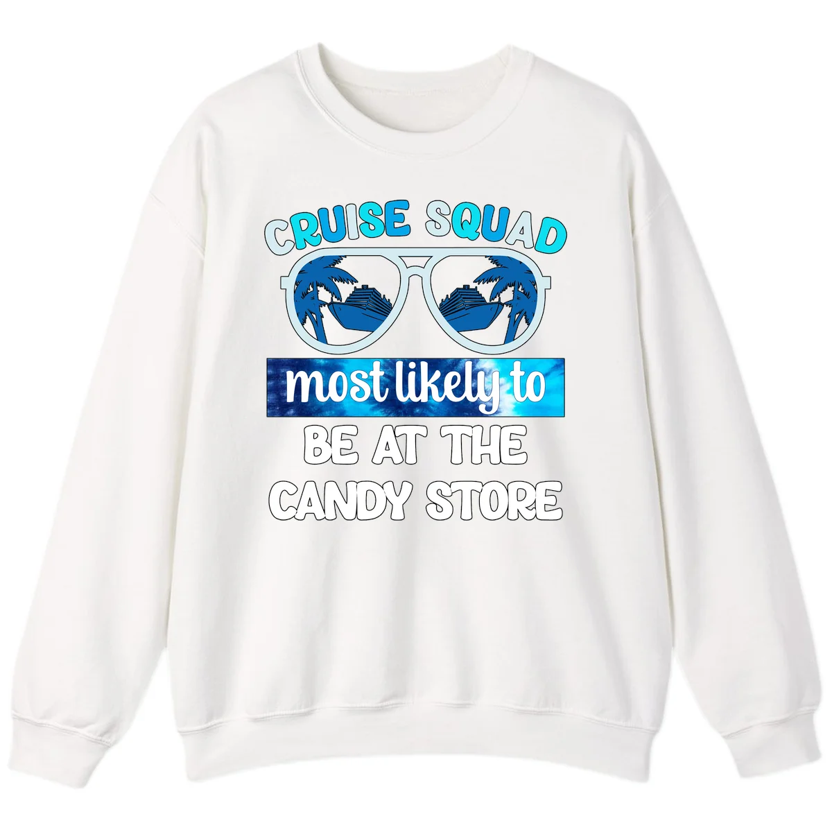 Cruise Squad Candy Store Sweatshirt in White
