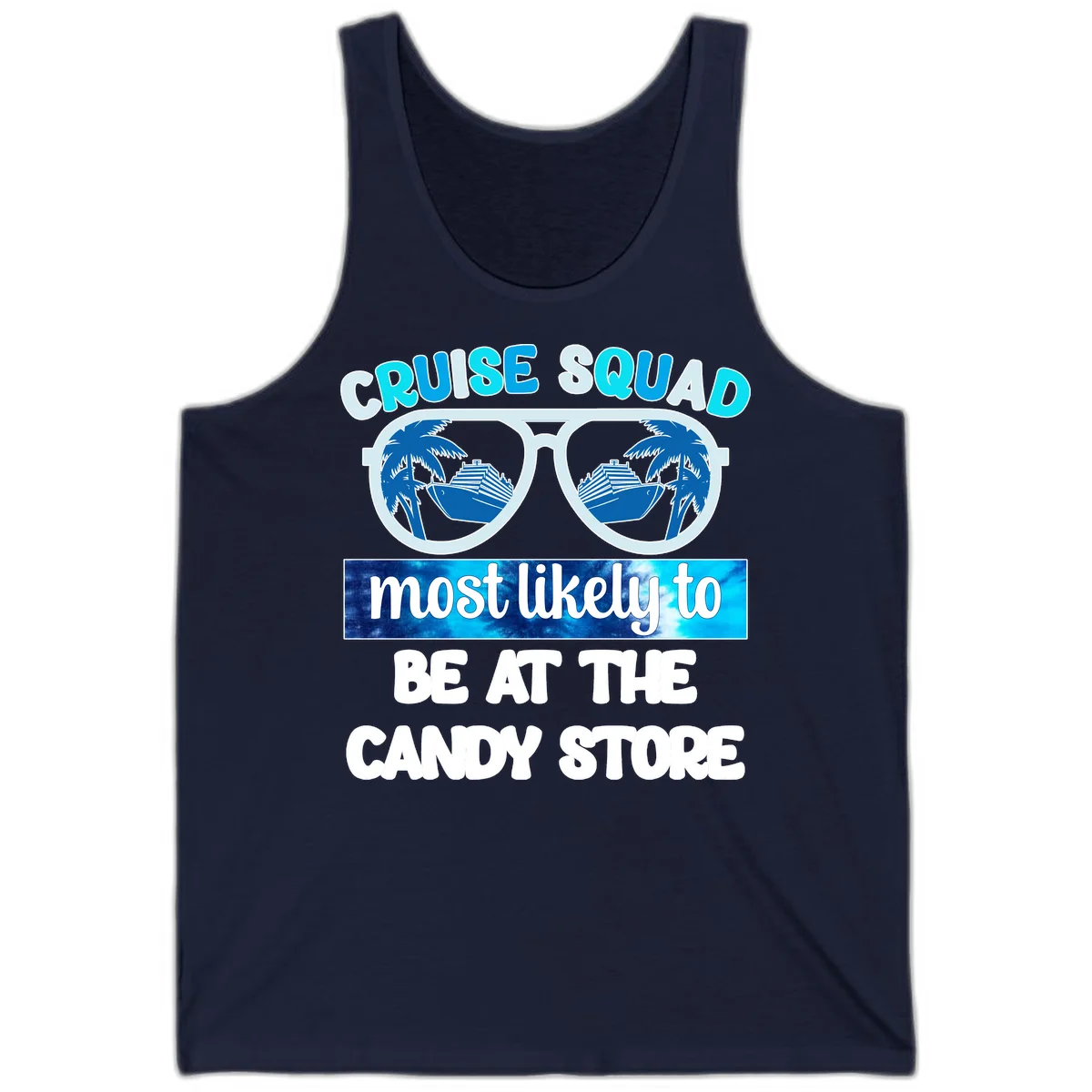 Cruise Squad Candy Store Tank in Navy