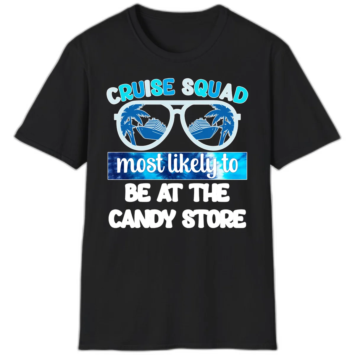 Cruise Squad Candy Store T-Shirt in Black