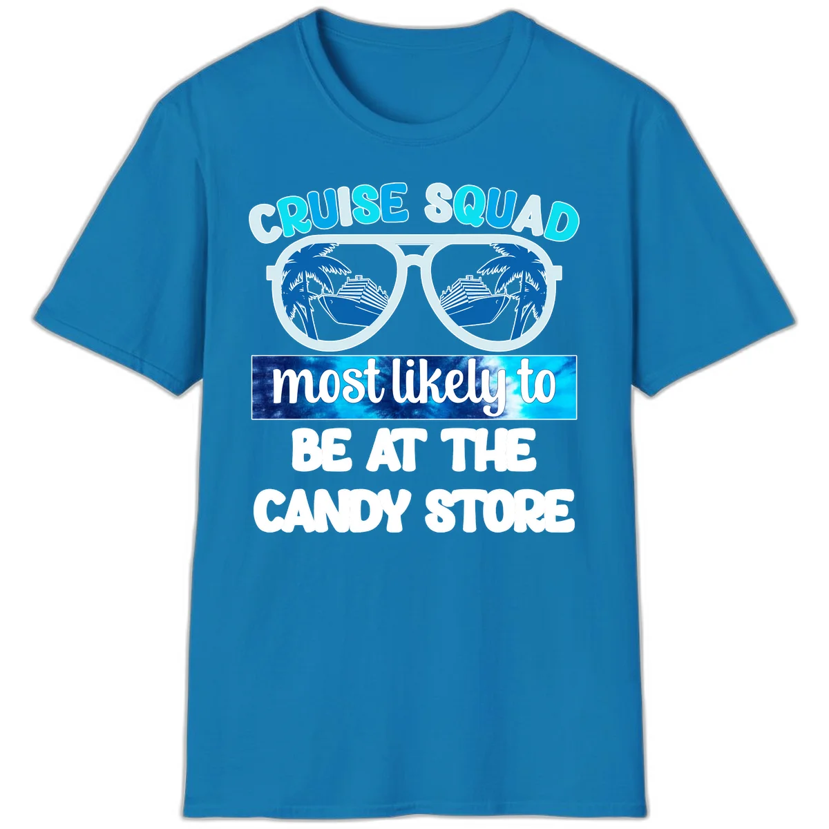 Cruise Squad Candy Store T-Shirt in Sapphire