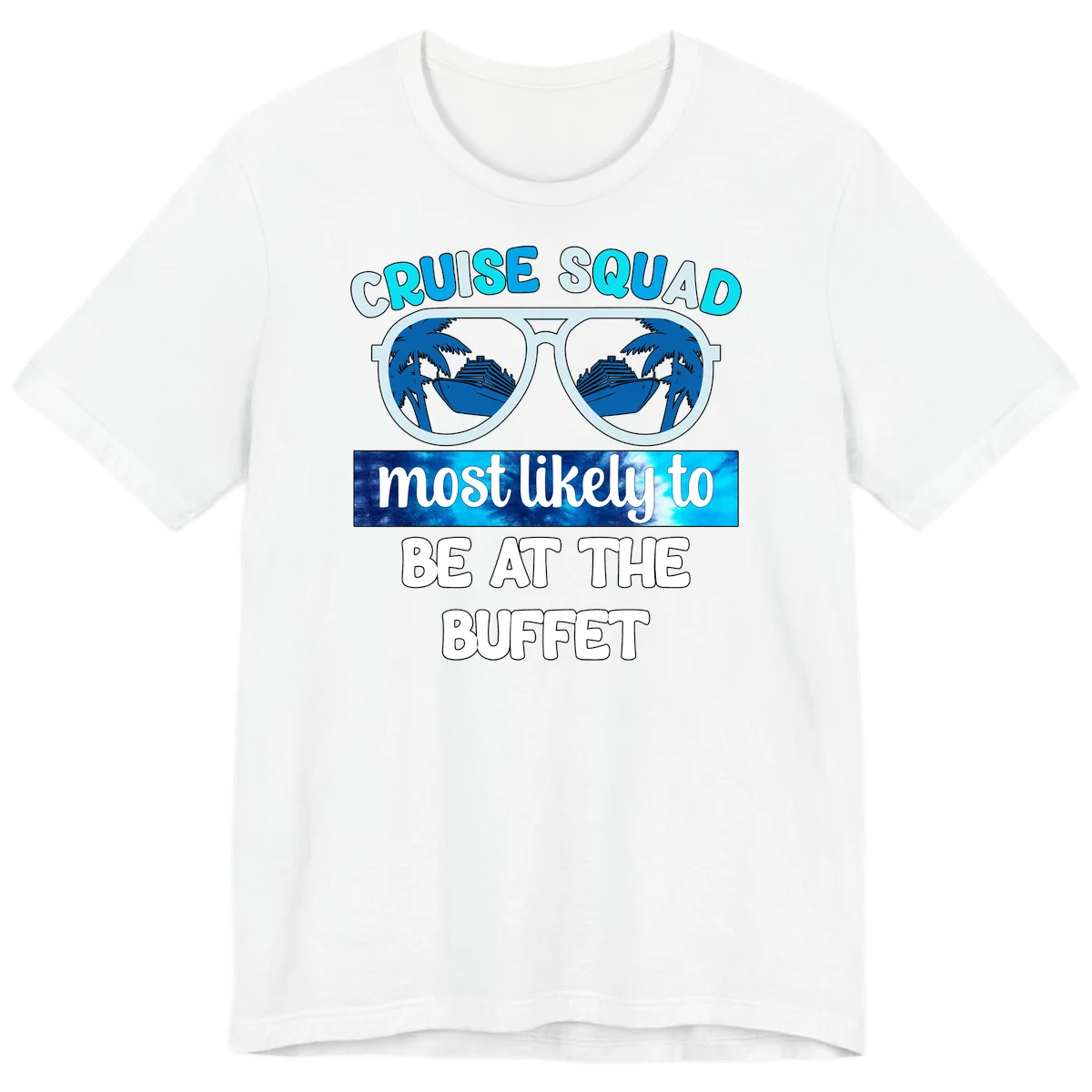 Cruise Squad Buffet Vibes Premium T-Shirt in White
