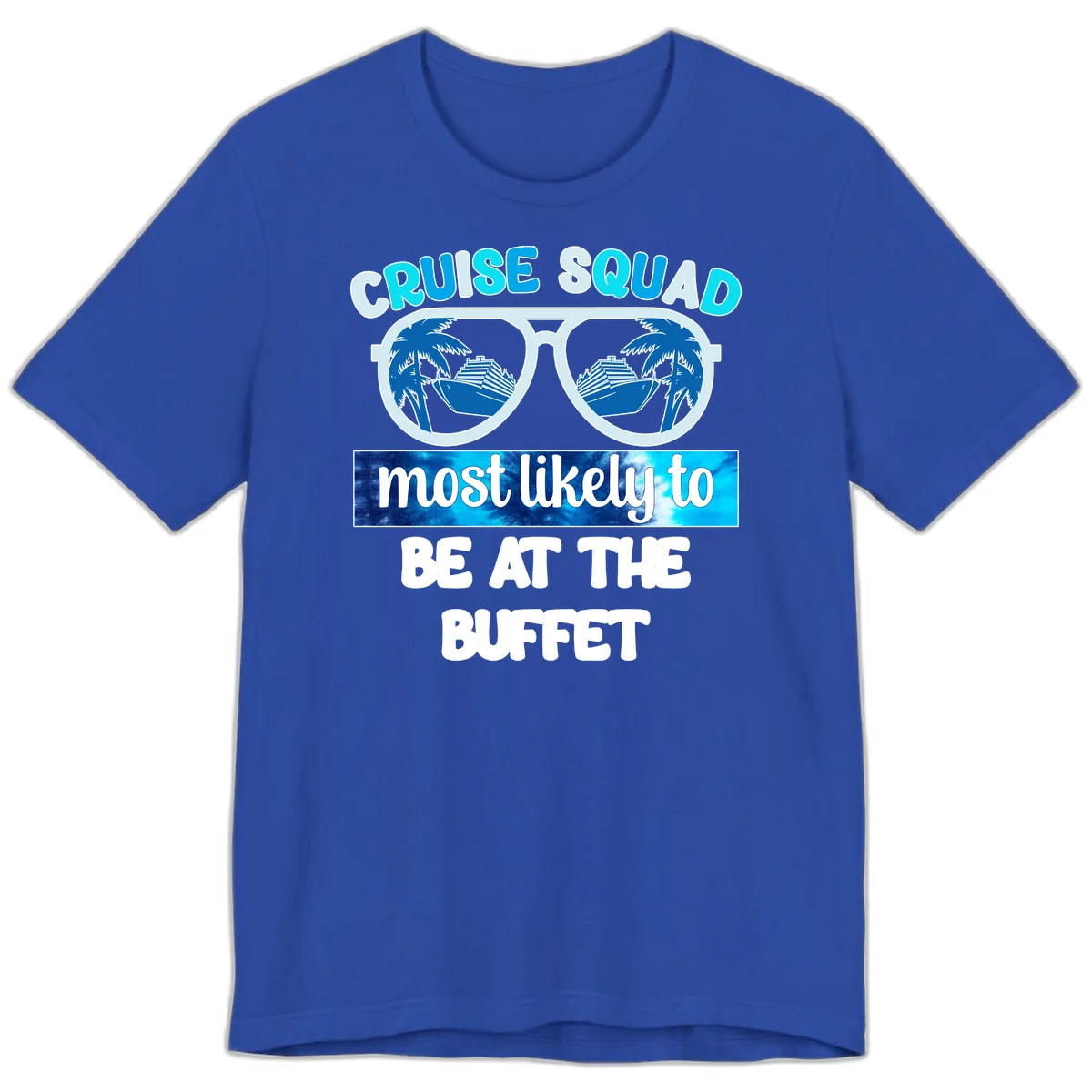 Cruise Squad Buffet Vibes Premium T-Shirt in True Royal