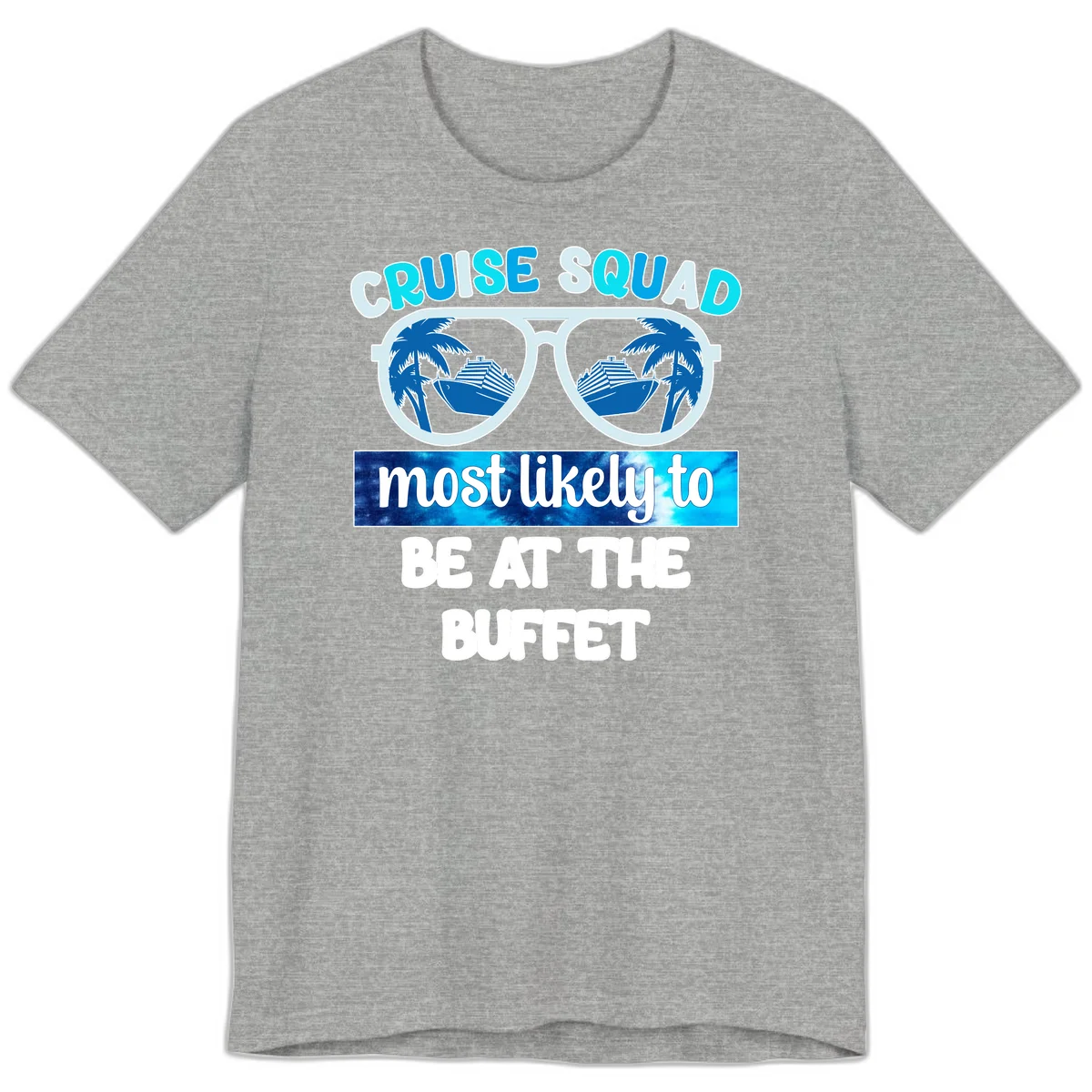Cruise Squad Buffet Vibes Premium T-Shirt in Athletic Heather