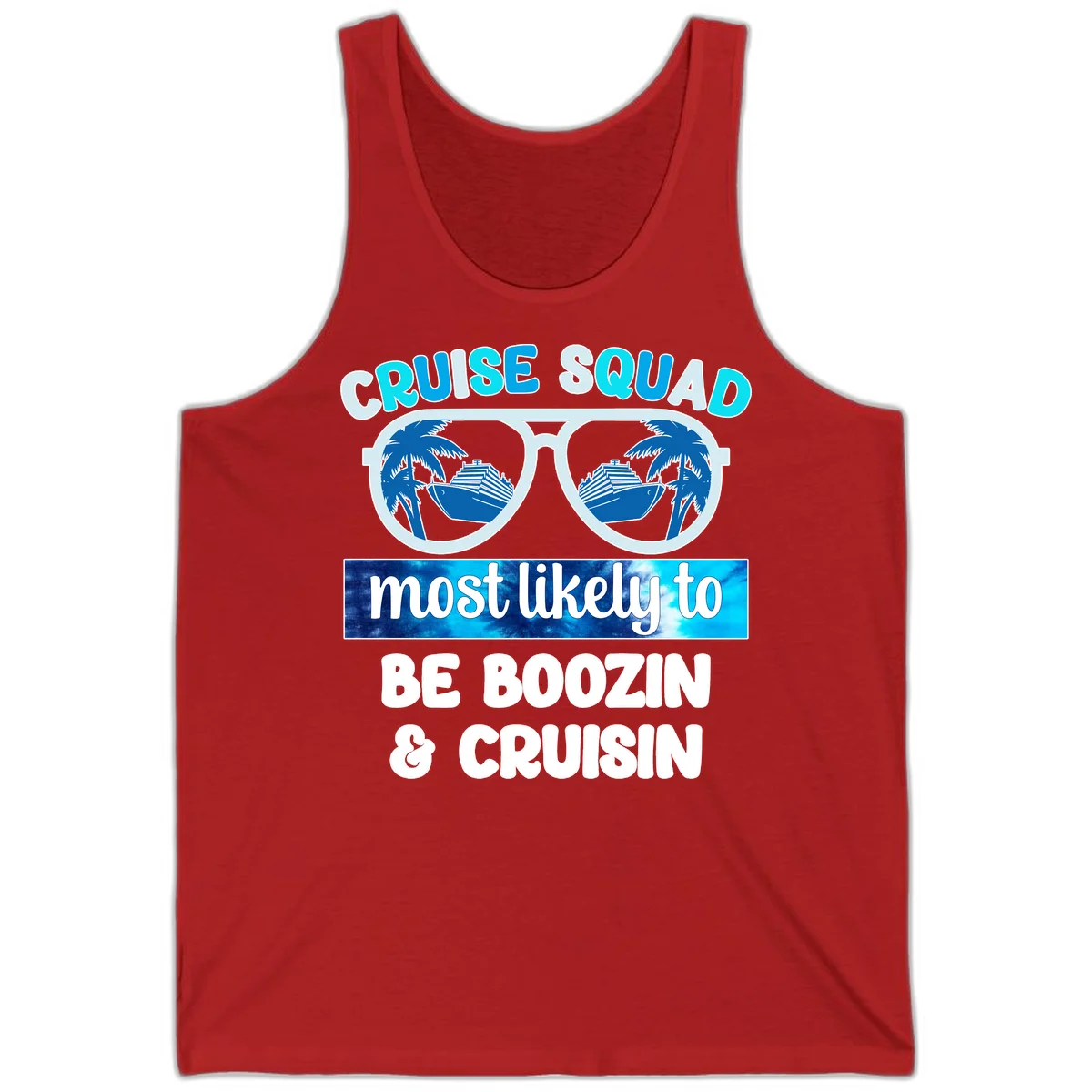 Cruise Squad Boozing & Cruising Tank in Red
