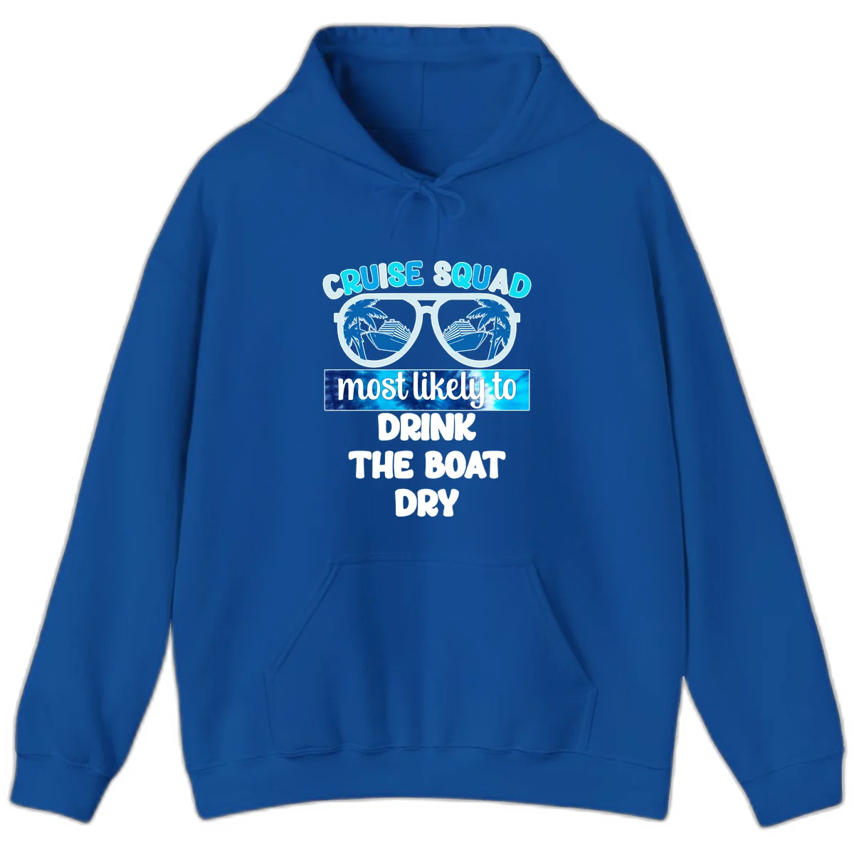 Cruise Squad Boat Dry Hoodie in Royal