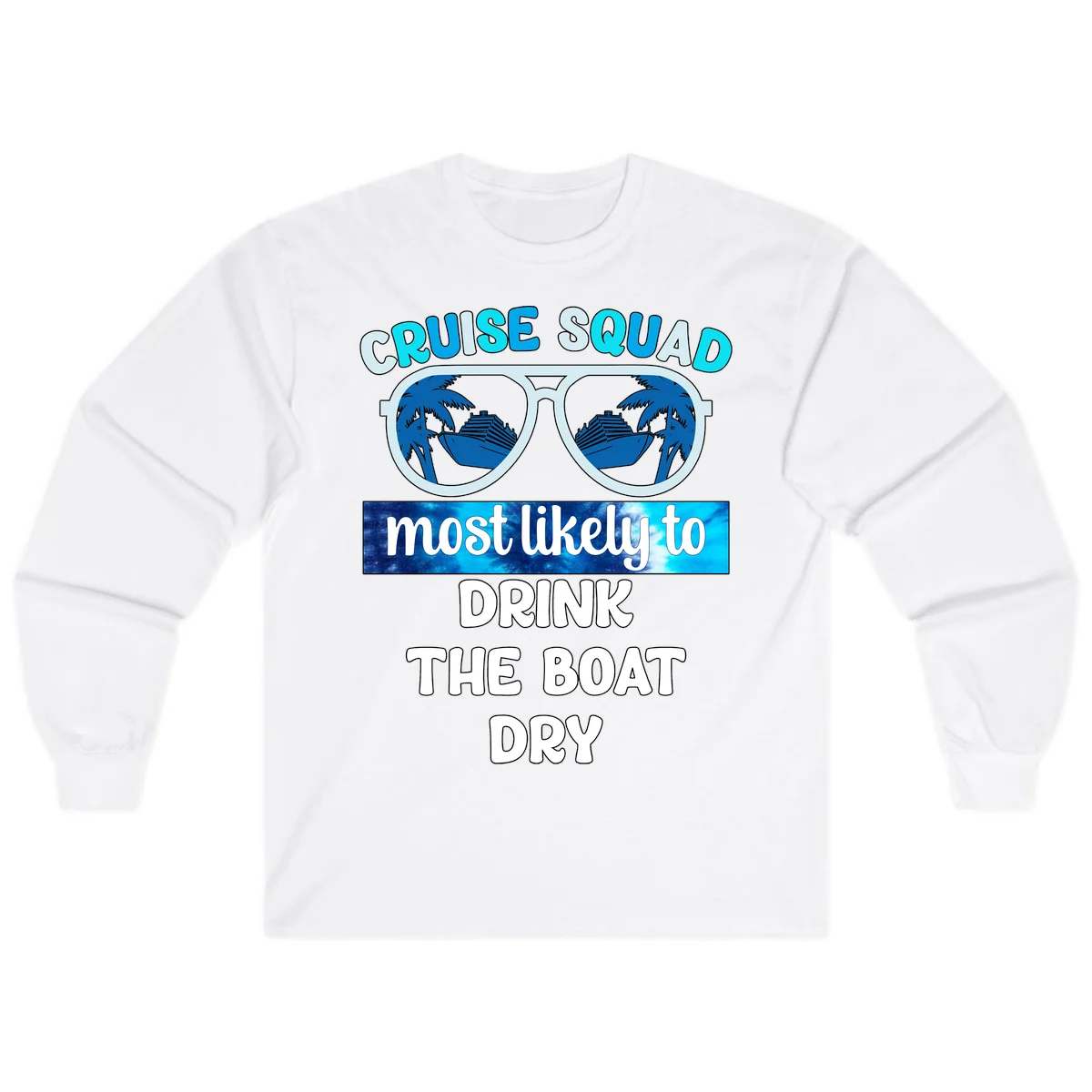 Cruise Squad Boat Dry Long Sleeve Shirt in White