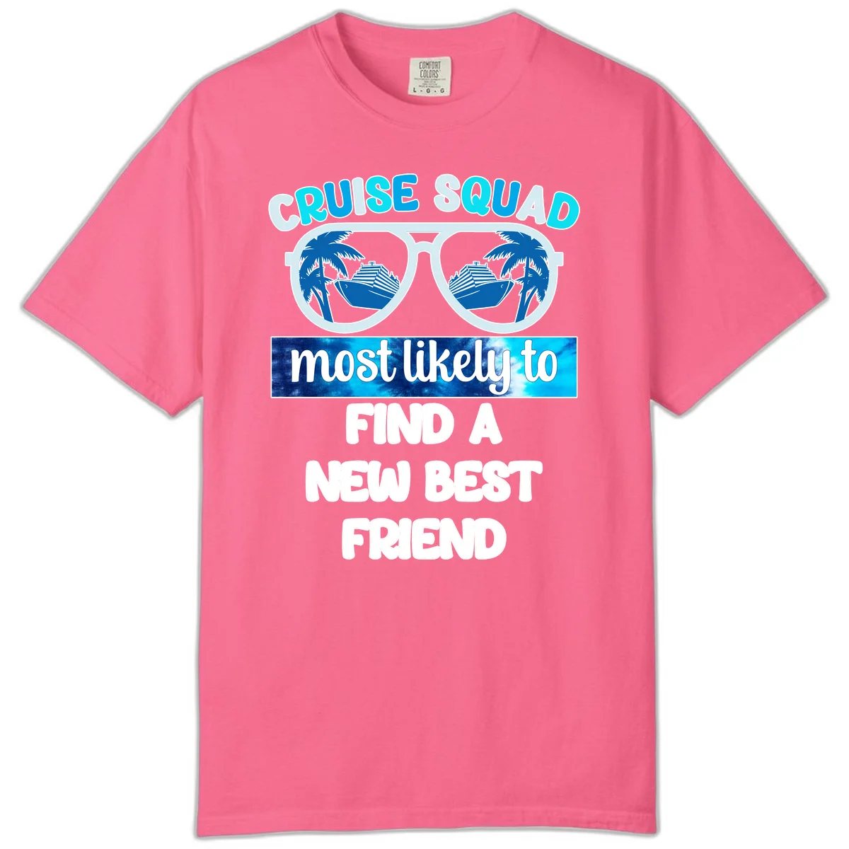 Cruise Squad Best Friend Sunglasses Comfort Color in Crunchberry