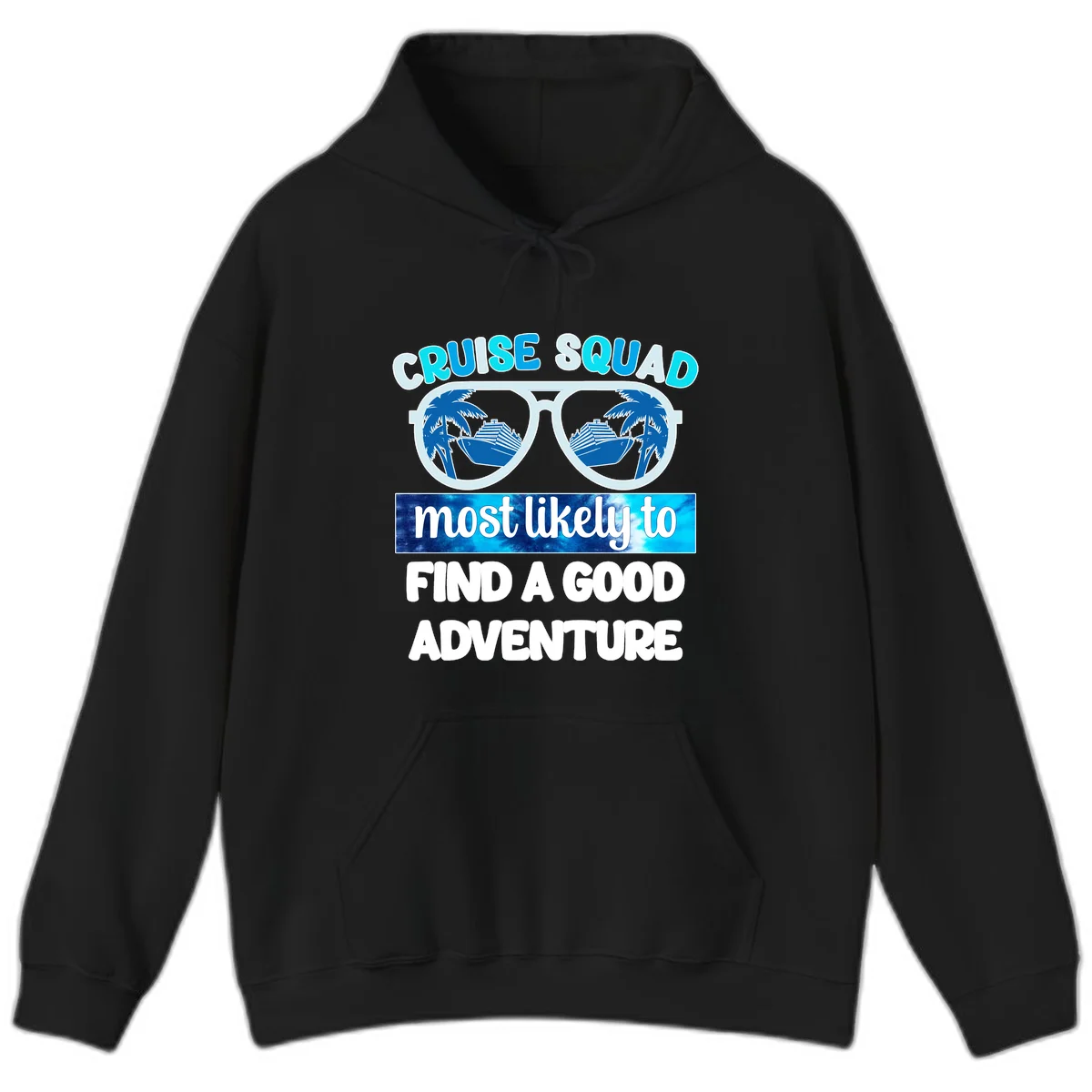 Cruise Squad Good Adventure Hoodie in Black