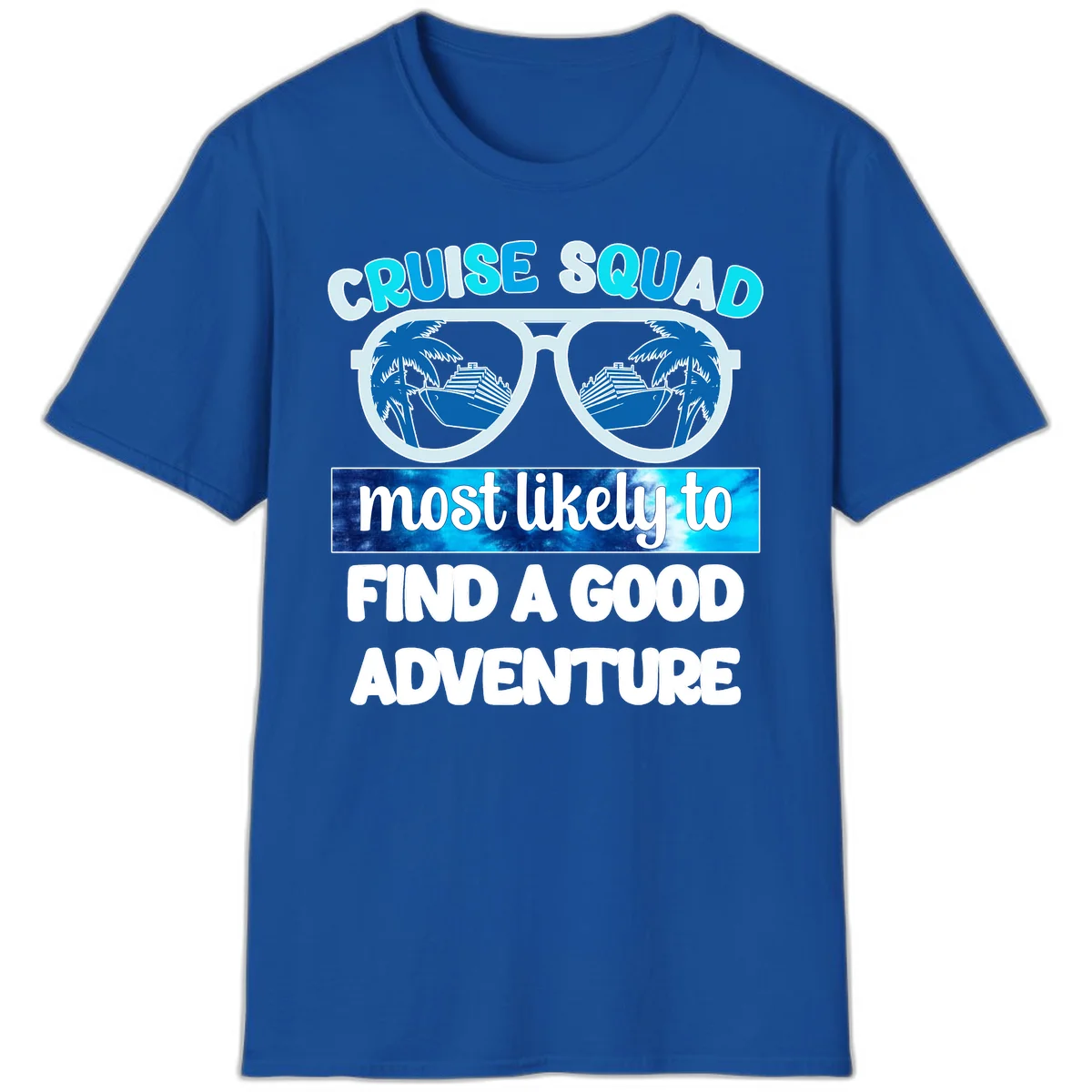 Cruise Squad Good Adventure T-Shirt in Royal