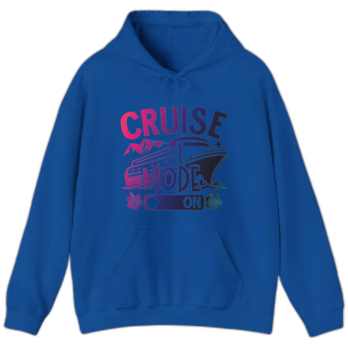 Cruise Mode On Hoodie in Royal