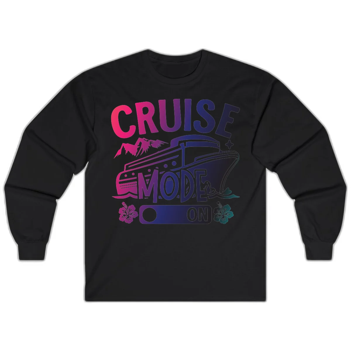 Cruise Mode On Long Sleeve in Black
