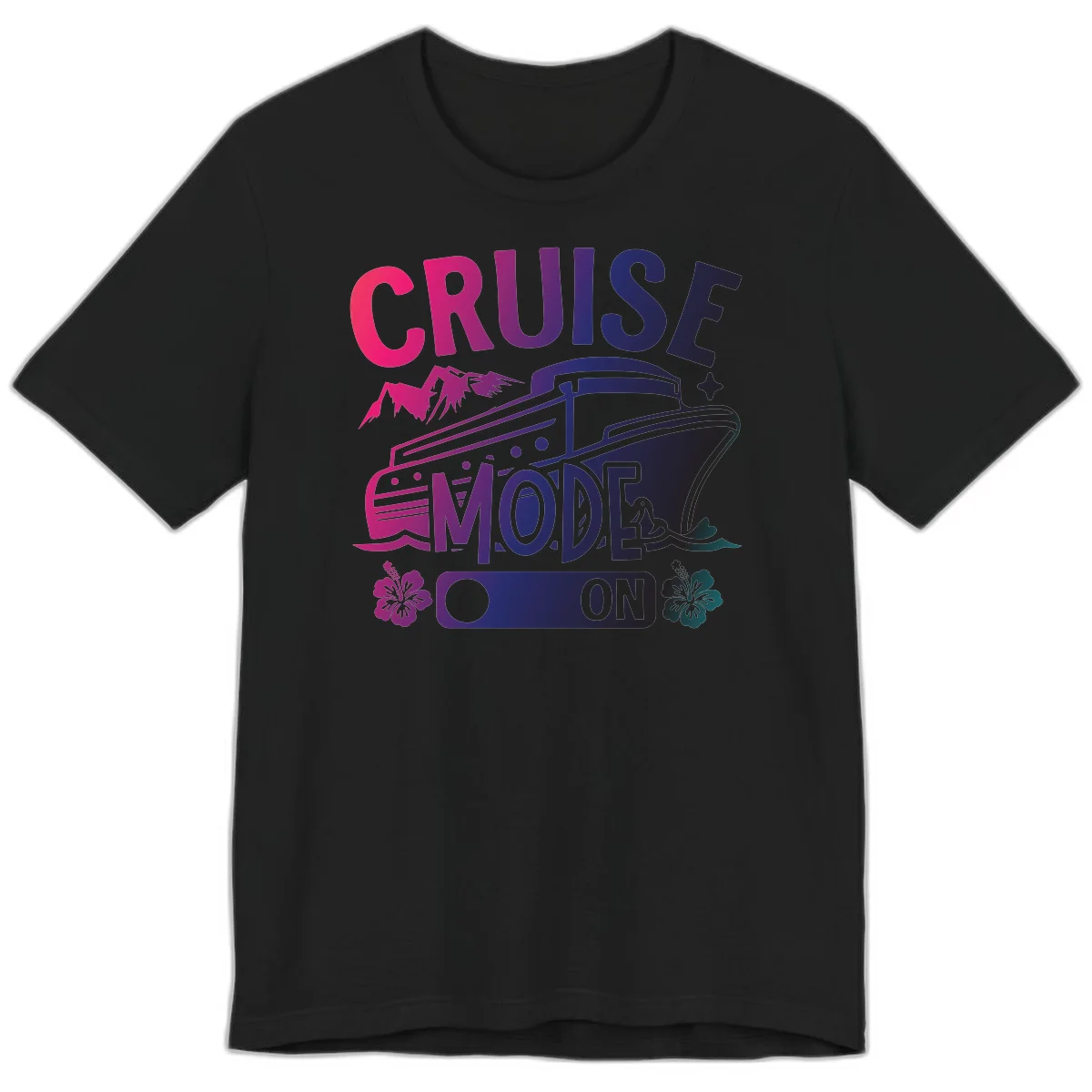 Cruise Mode On Premium T-Shirt in Black