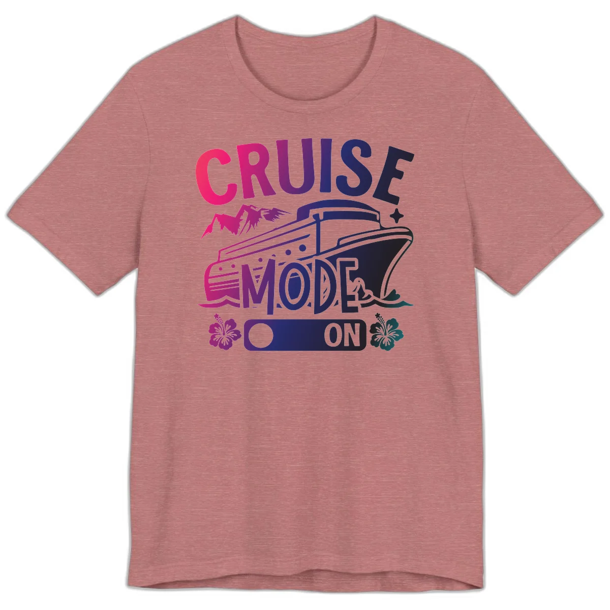Cruise Mode On Premium T-Shirt in Heather Mauve