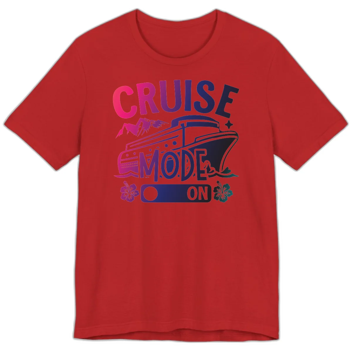 Cruise Mode On Premium T-Shirt in Red