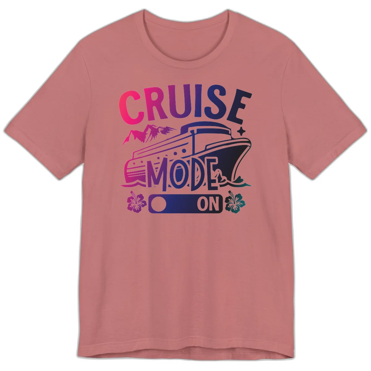 Cruise Mode On Premium T-Shirt in Mauve