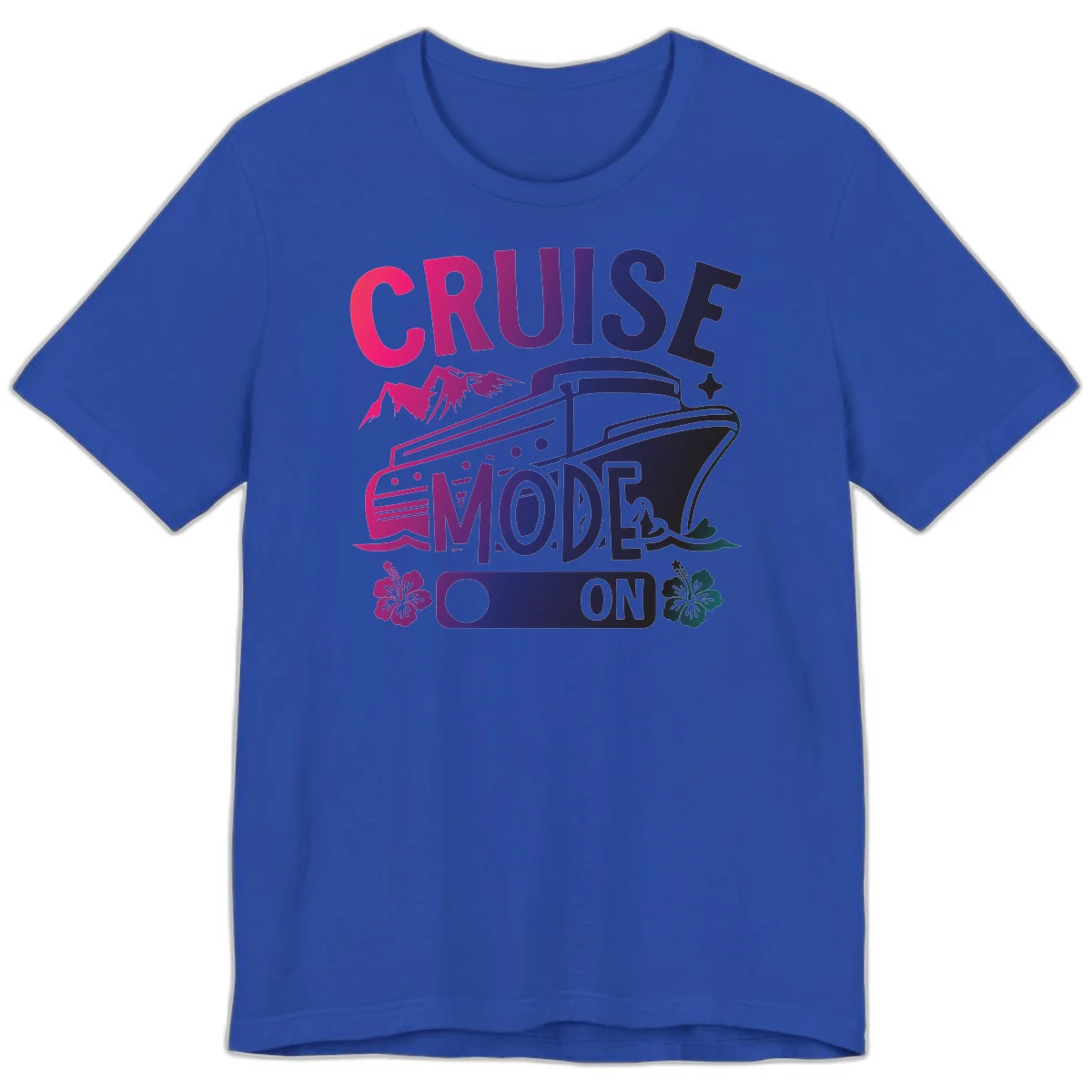 Cruise Mode On Premium T-Shirt in True Royal
