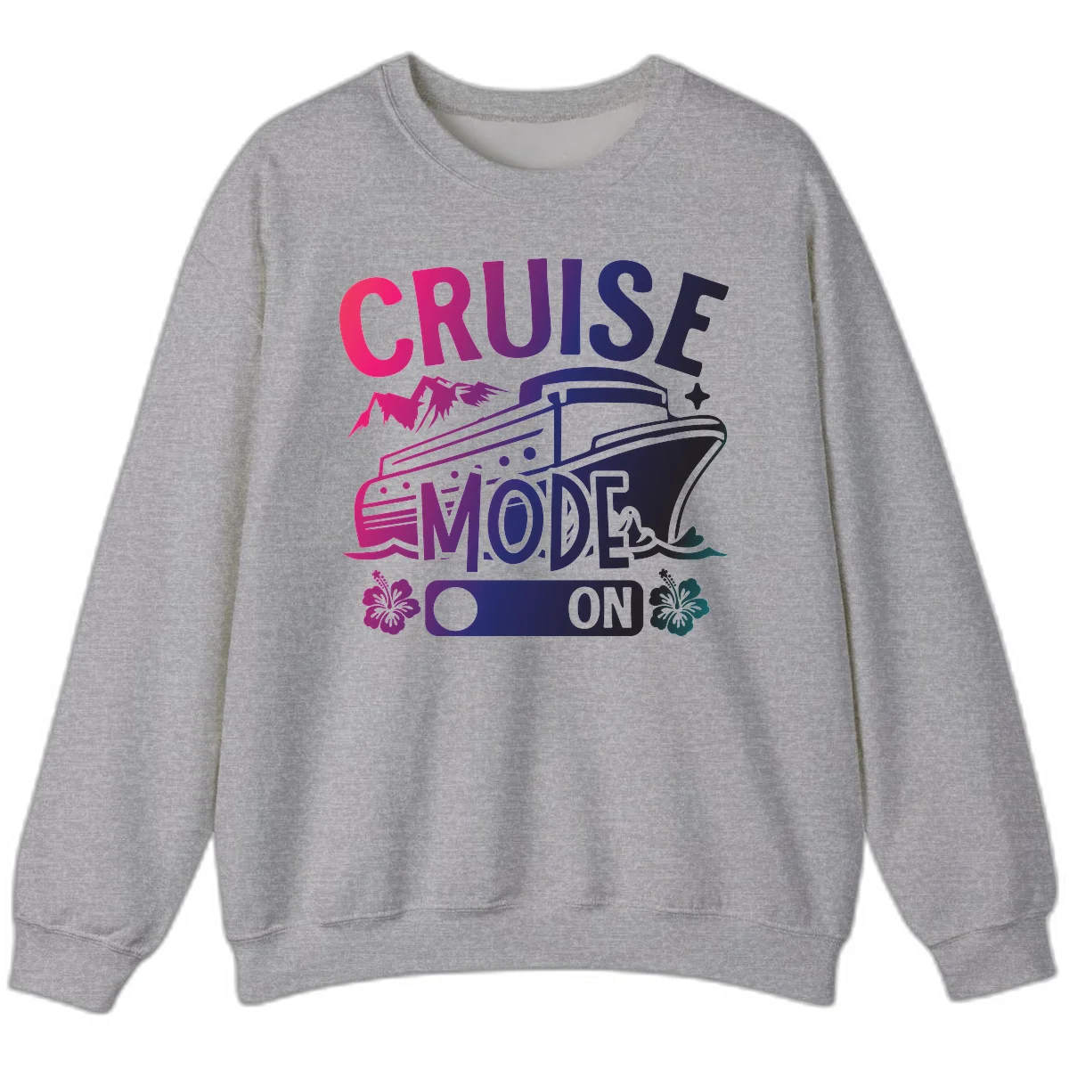 Cruise Mode On Sweatshirt in Sport Grey