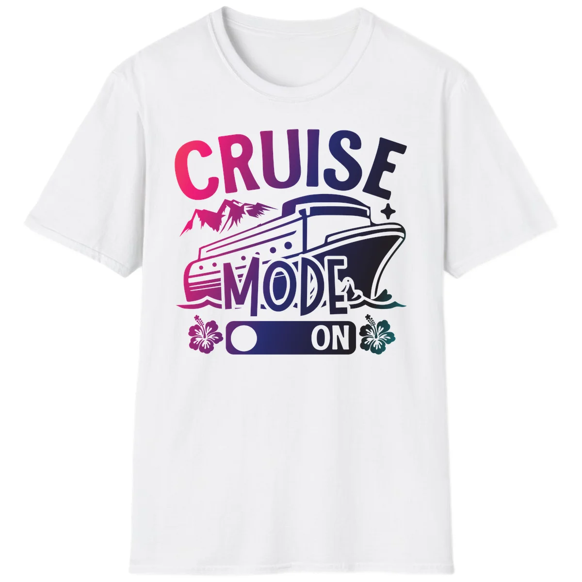 Cruise Mode On T-Shirt in White