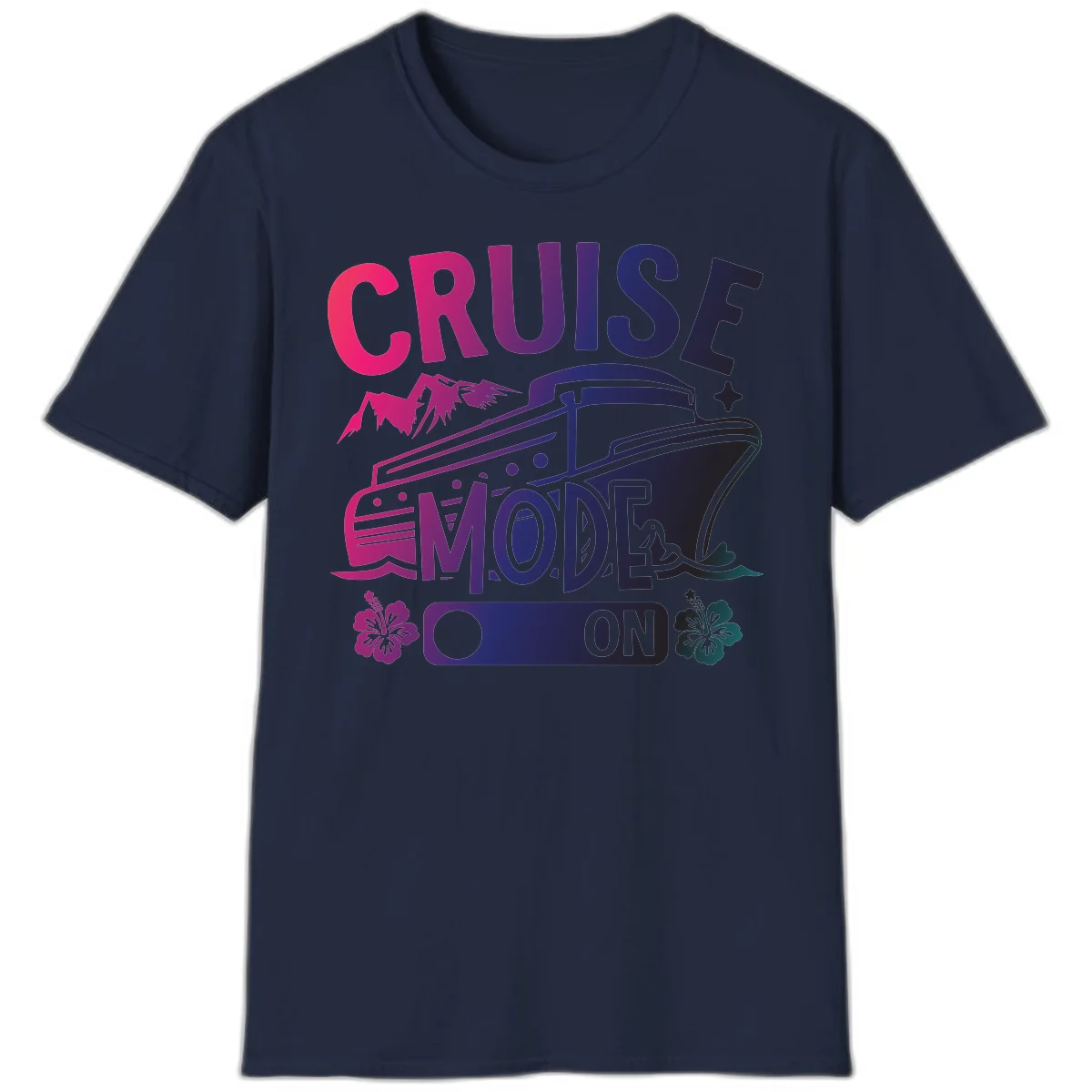 Cruise Mode On T-Shirt in Navy