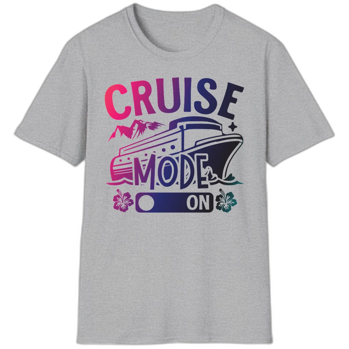 Cruise Mode On T-Shirt in Sport Grey