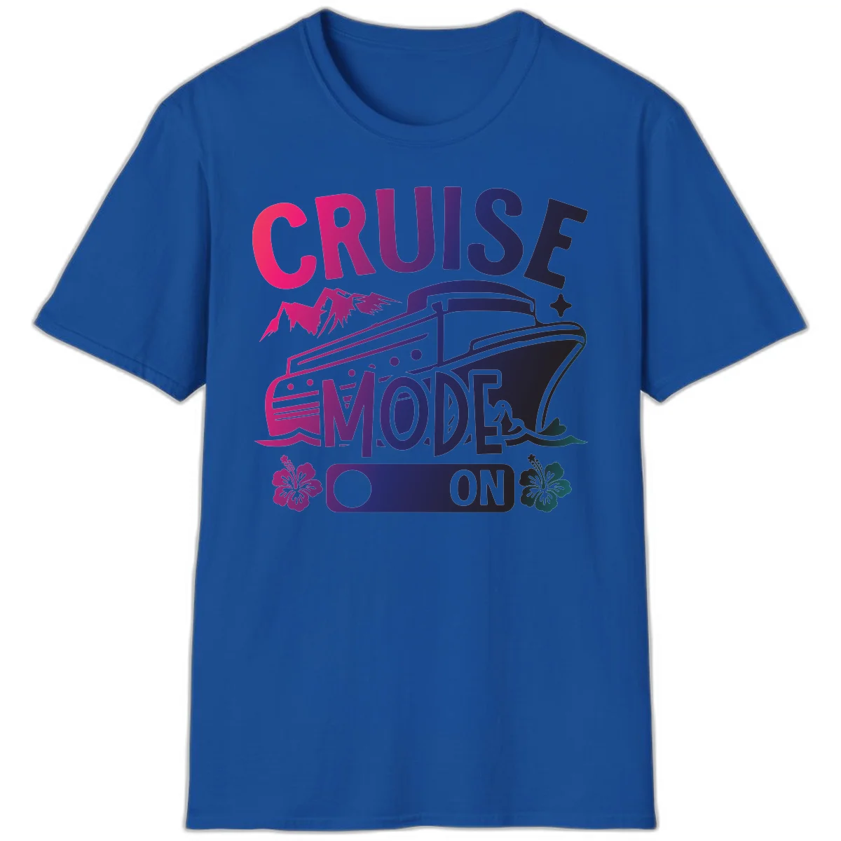 Cruise Mode On T-Shirt in Royal