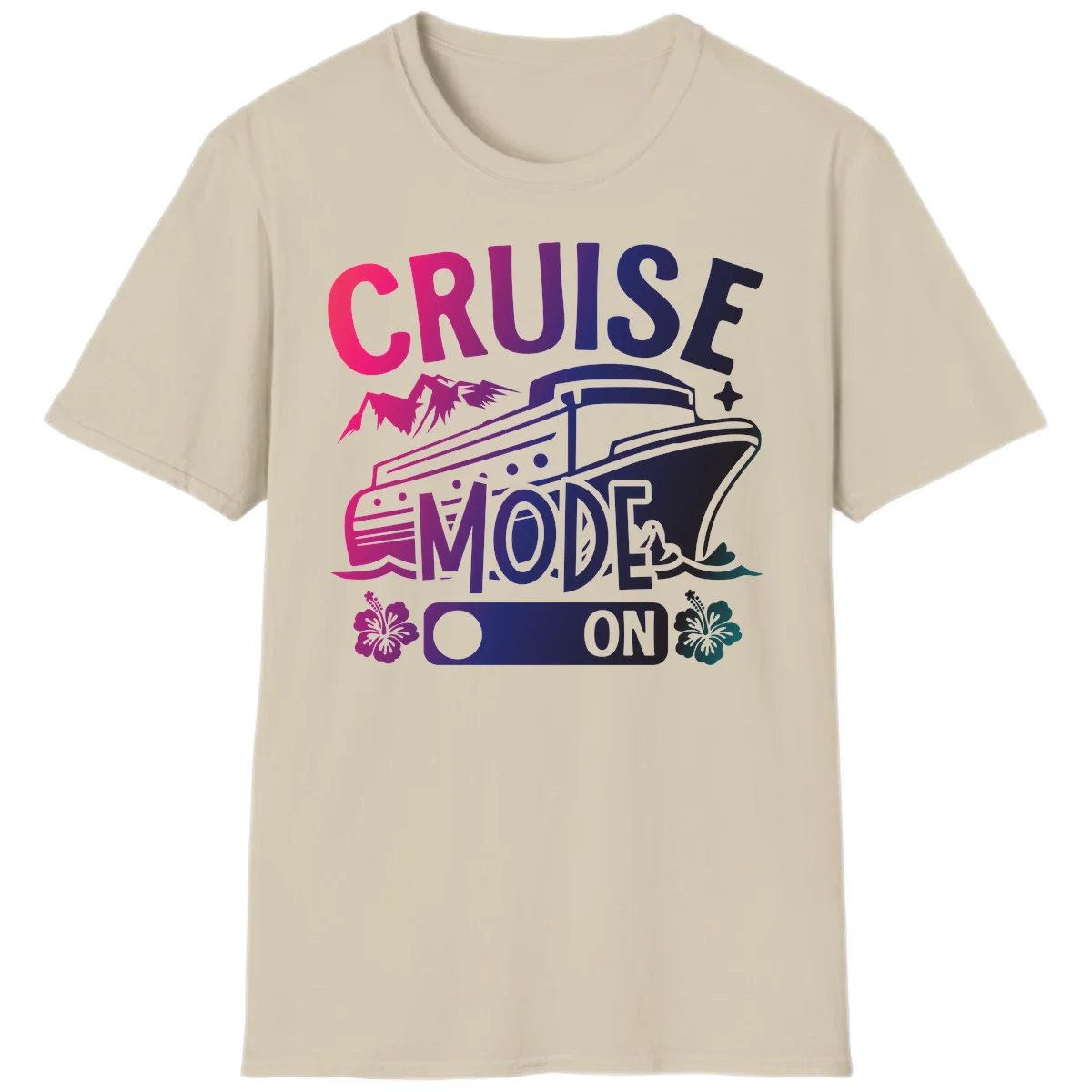 Cruise Mode On T-Shirt in Sand
