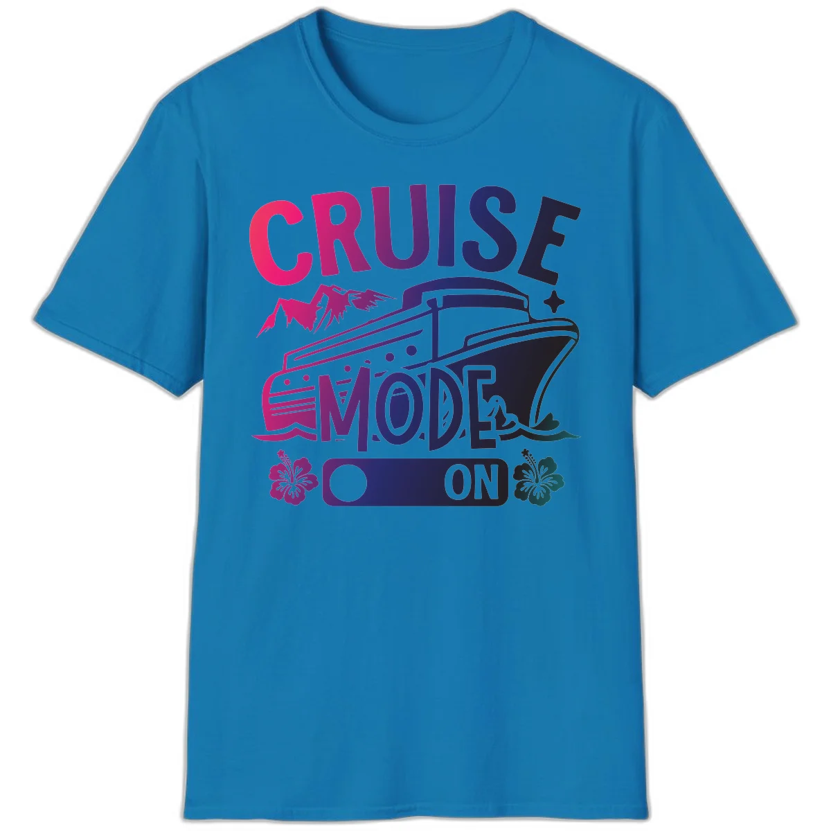 Cruise Mode On T-Shirt in Sapphire