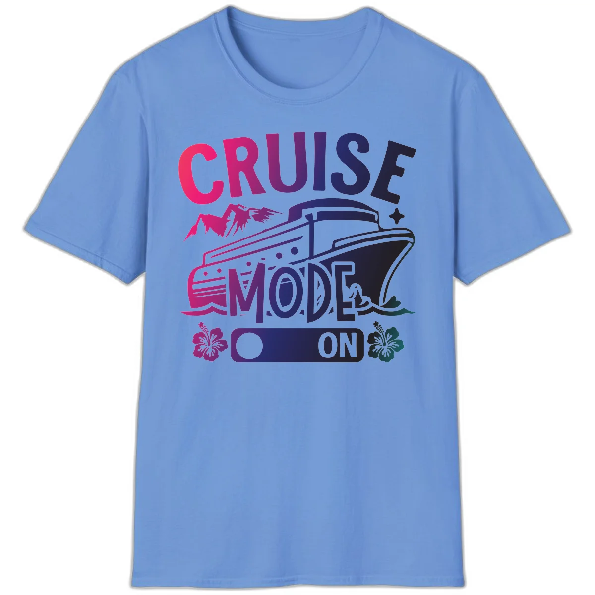 Cruise Mode On T-Shirt in Carolina Blue