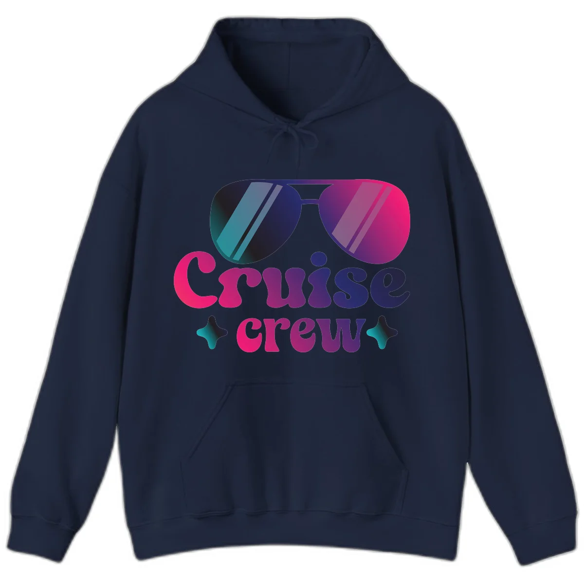 Cruise Crew Vibes Hoodie in Navy
