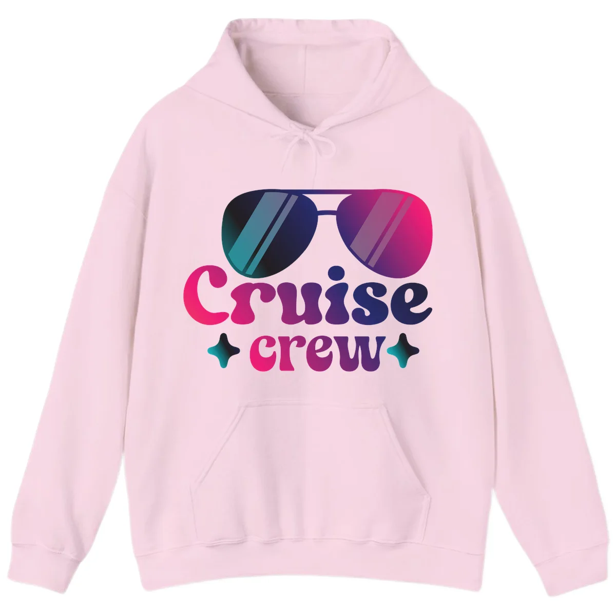 Cruise Crew Vibes Hoodie in Light Pink