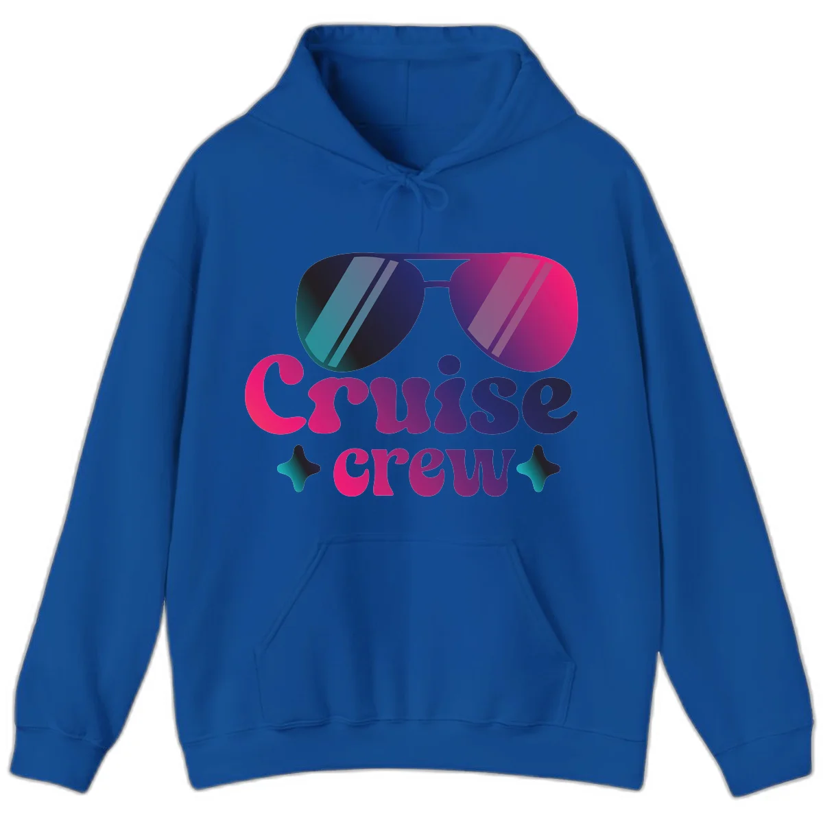 Cruise Crew Vibes Hoodie in Royal