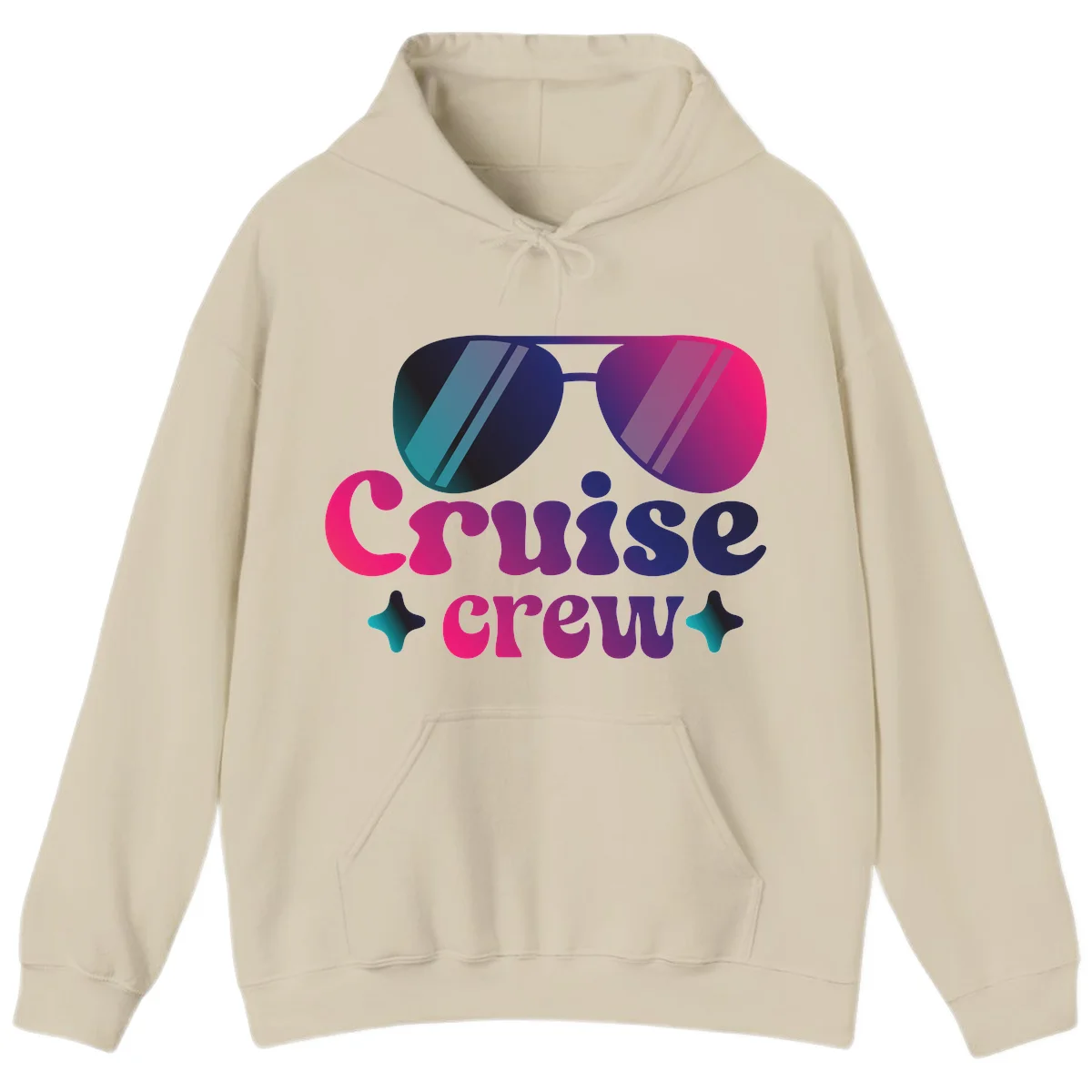 Cruise Crew Vibes Hoodie in Sand