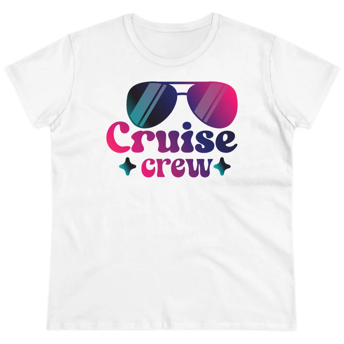 Cruise Crew Vibes Ladies Tee in White