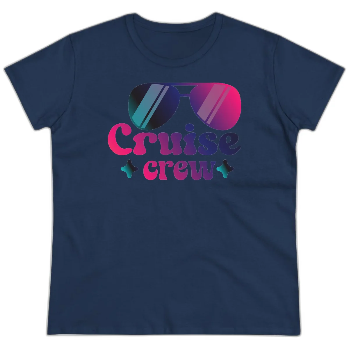 Cruise Crew Vibes Ladies Tee in Navy