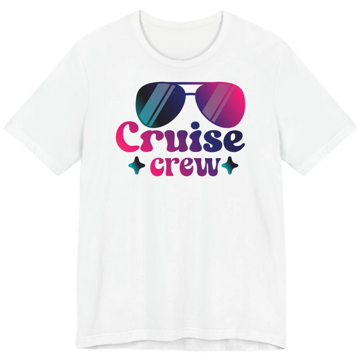 Cruise Crew Vibes Premium T-Shirt in White