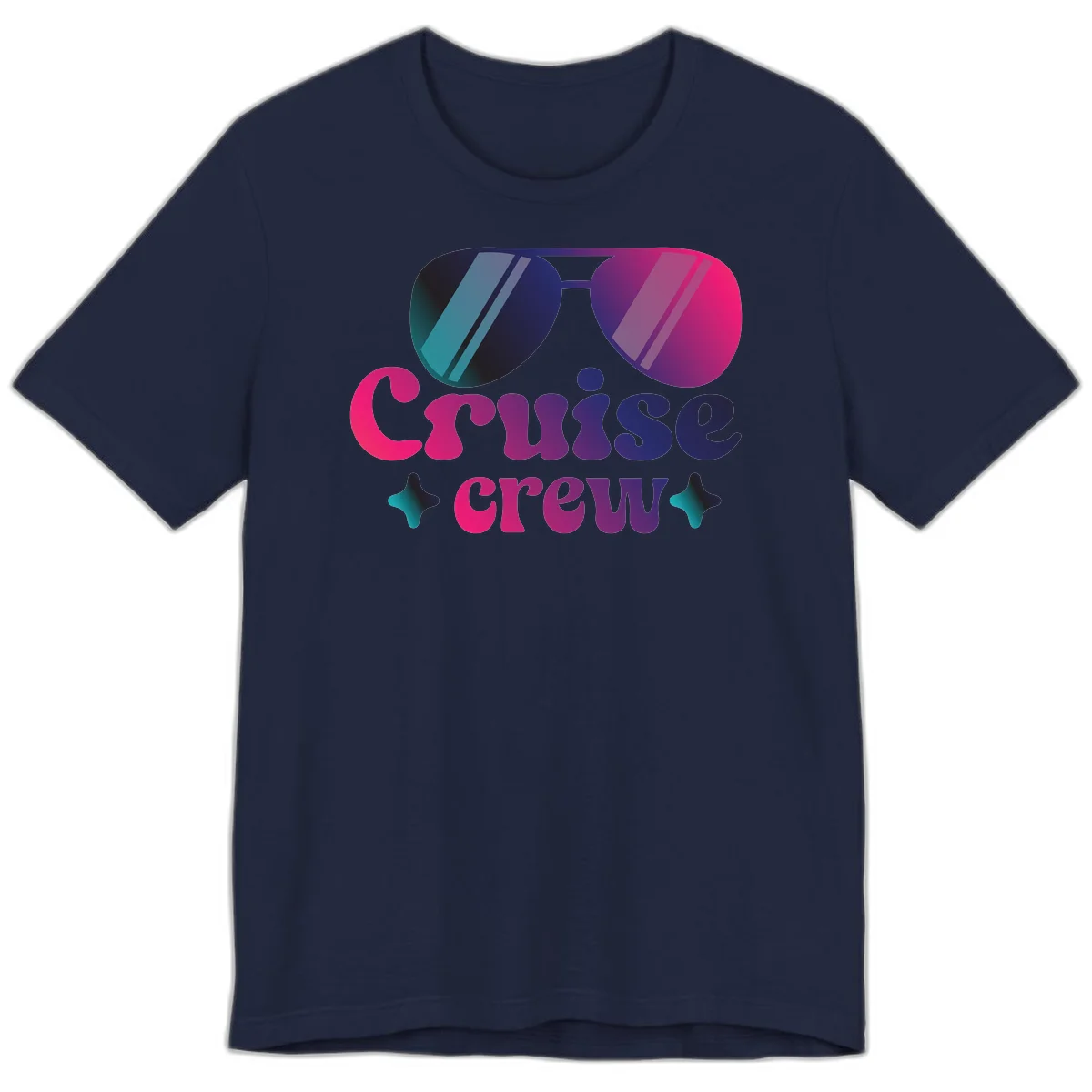 Cruise Crew Vibes Premium T-Shirt in Navy
